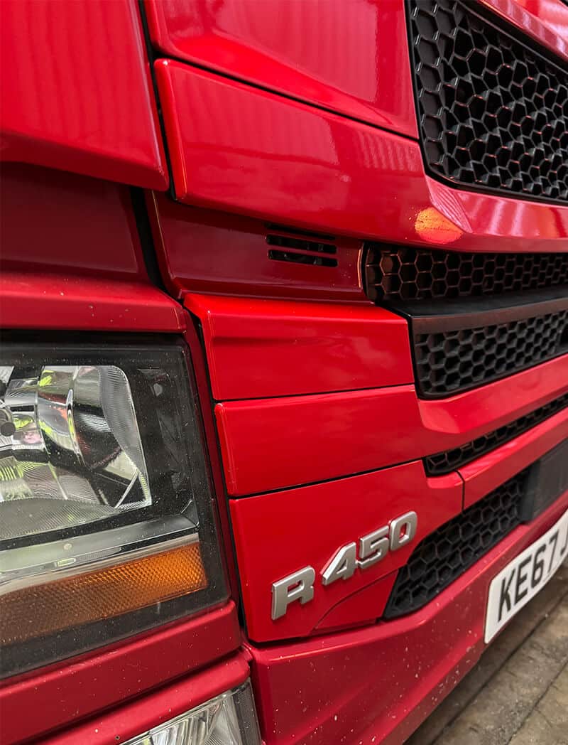 Fleet vehicle wrap quality inspection at Korok Group UK workshop