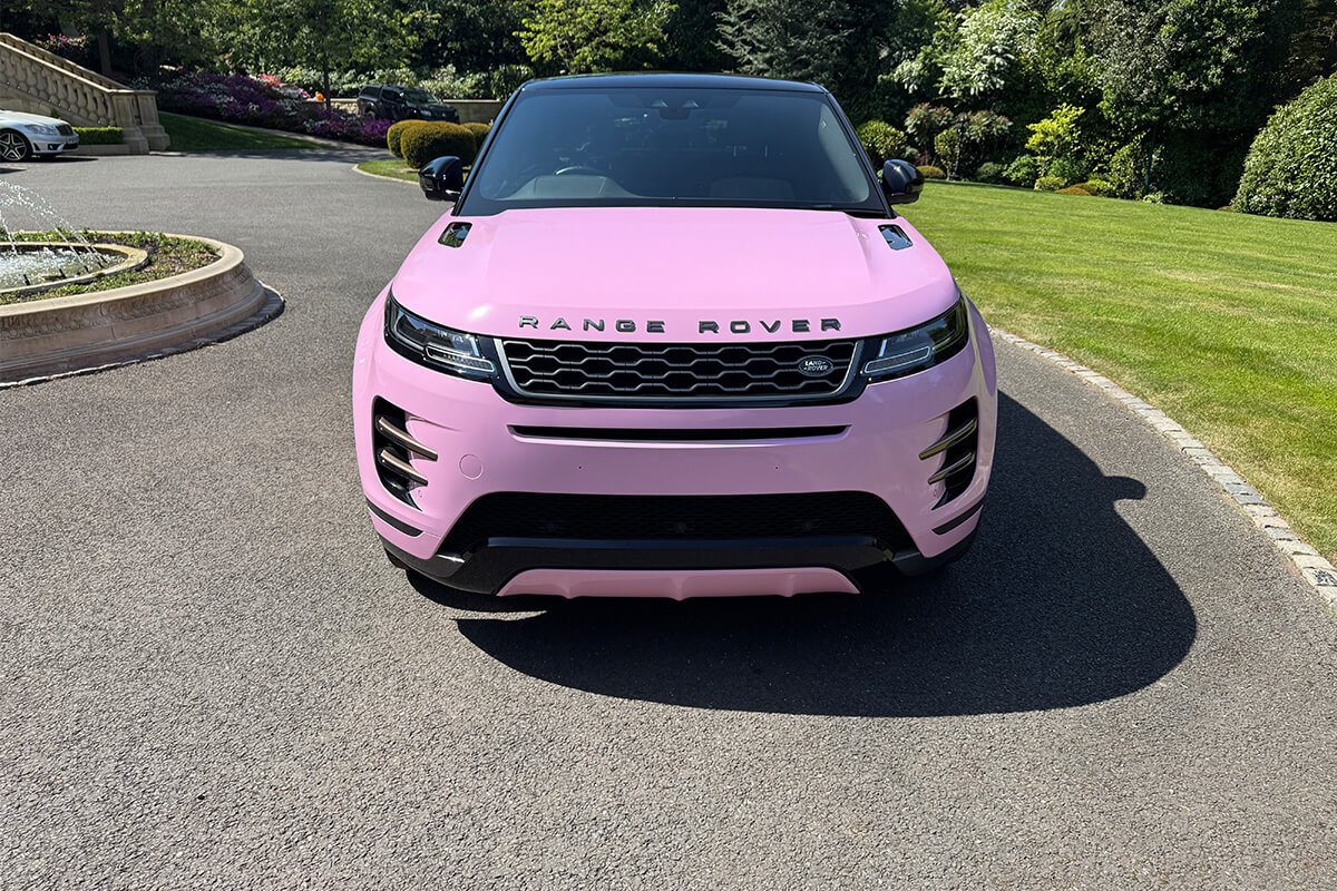 Pink Range Rover Evoque full colour wrap by Korok Group UK