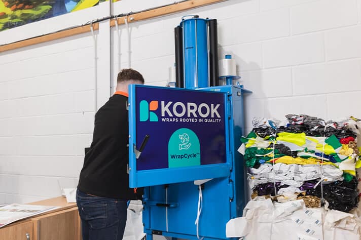 WrapCycle recycling system processing used vinyl from sustainable vehicle wraps